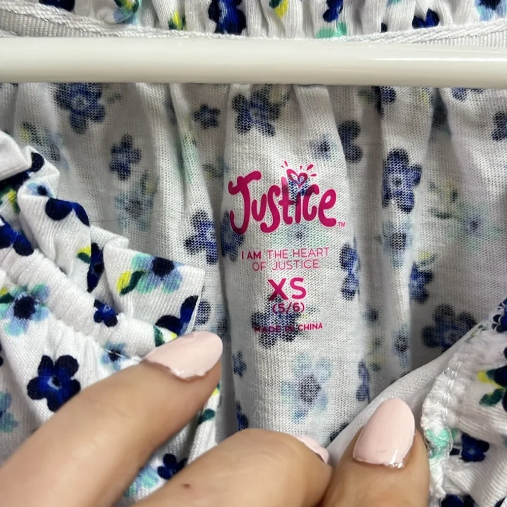 Justice girls floral top